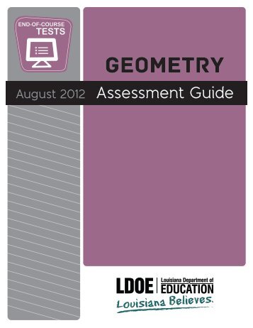 Geometry EOC Assessment Guide - Louisiana Department of ...