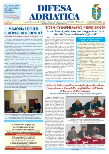 Il numero di Gennaio 2007 - Associazione Nazionale Venezia Giulia ...