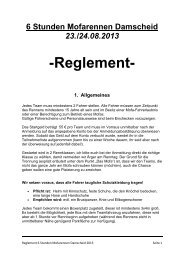 Reglement 2013 - Mofarennen Damscheid