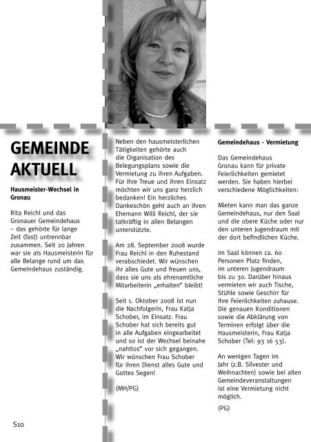 GEMEIN - Evangelische Kirchengemeinde Gronau