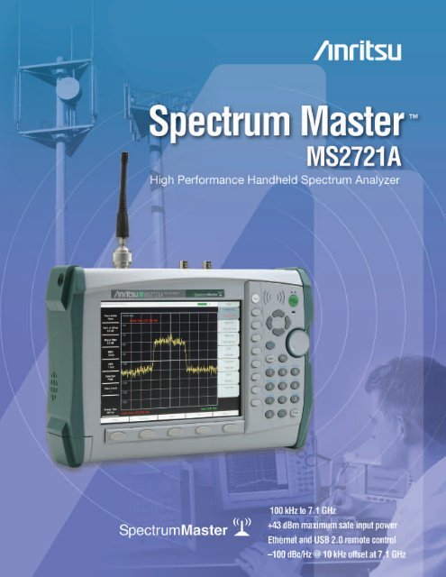 Spectrum Master MS2721A Brochure - Aspen Electronics