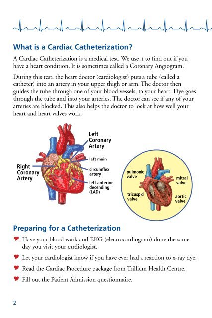 Cardiac Catheterization - Trillium Health Centre