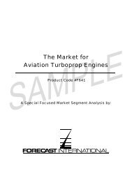 The Market for Aviation Turboprop Engines - Forecast International