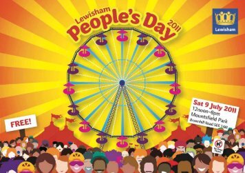 Lewishams Peoples Day Programme 2011 - Lewisham Council