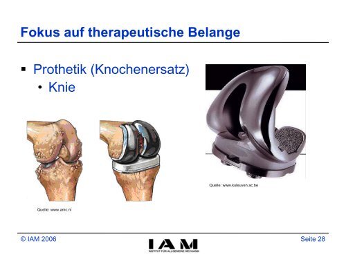 Zur Mechanik des menschlichen Bewegungsapparates - Institut fÃ¼r ...