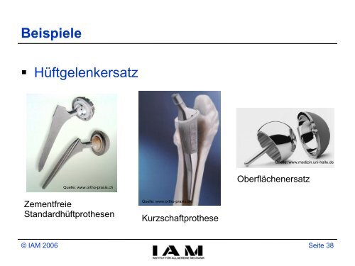 Zur Mechanik des menschlichen Bewegungsapparates - Institut fÃ¼r ...