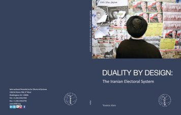 Duality by Design: The Iranian Electoral System - IFES