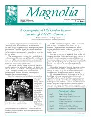 Magnolia Newsletter Winter - Southern Garden History Society