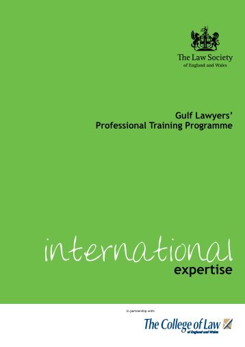 Download Gulf Lawyers Professional Training ... - College of Law