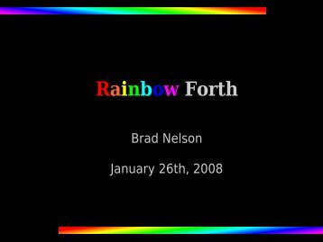 Native - Rainbow Forth - SourceForge