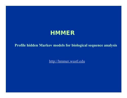 Tools for sequence data mining: HMMER (part 2)