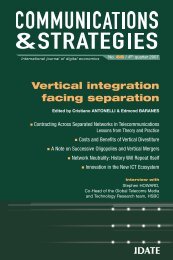 Costs and benefits of vertical separation - Idate