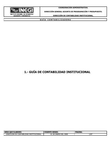 1.- GUÍA DE CONTABILIDAD INSTITUCIONAL - Inegi