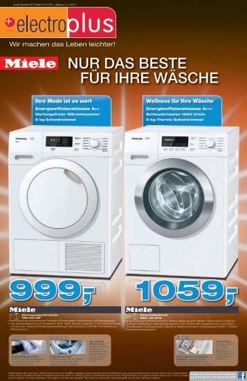 Prospekt Miele: Nur das Beste für Ihre Wäsche