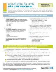 UN NOUVEAU BULLETIN DÃ¨S L'AN PRoChAIN