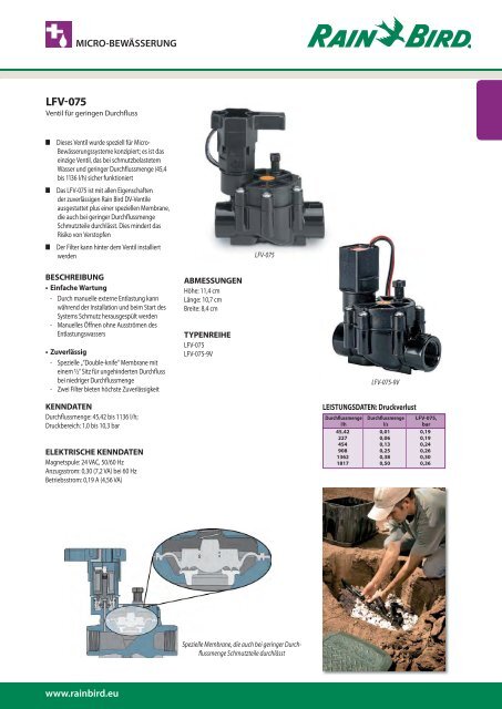 RainBird Katalog - Hydraulik-Service GmbH