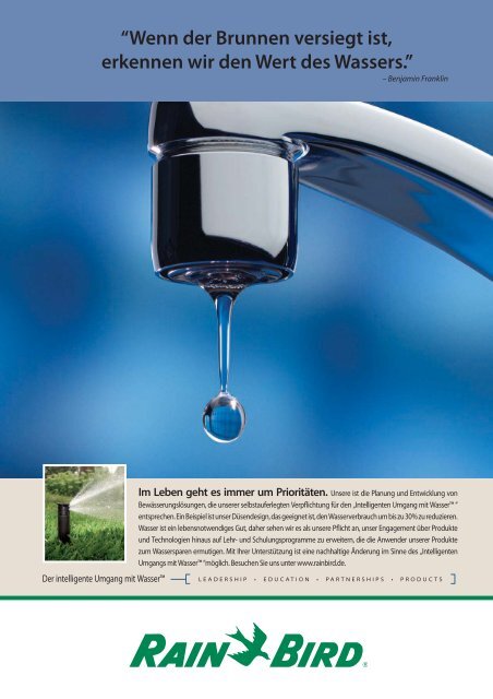 RainBird Katalog - Hydraulik-Service GmbH