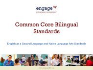 Common Core Bilingual Standards - Board of Regents