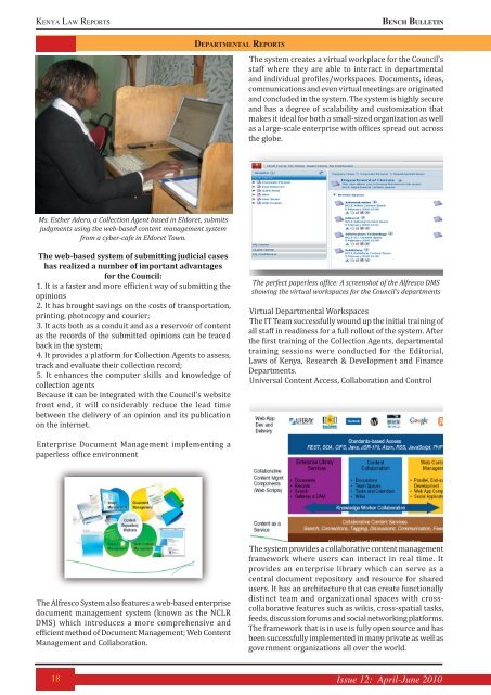 Bench Bulletin - Issue 12 - Kenya Law Reports