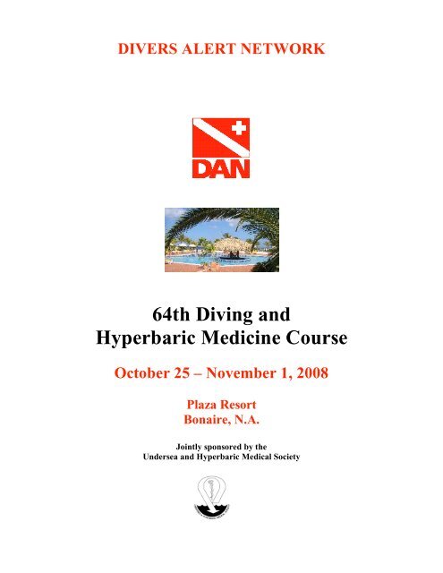 64th Diving and Hyperbaric Medicine Course - Divers Alert Network