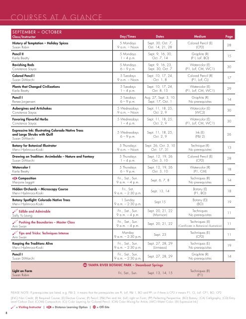 summer/fall 2013 catalog of courses - Denver Botanic Gardens