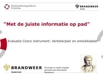 Evaluatie verbeterplan ontwikkelplan - BrandweerKennisNet