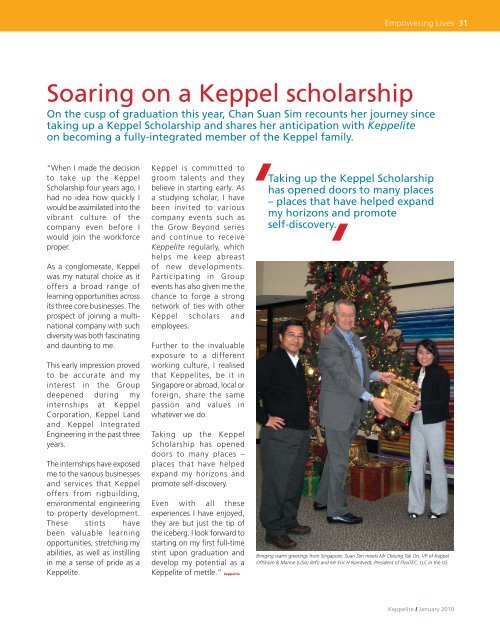 january 2010 - Keppel Corporation