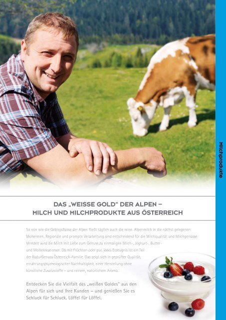 Milch, Milchprodukte & käse aus Österreich