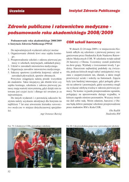 listopad 2009 - PaÅstwowa WyÅ¼sza SzkoÅa Zawodowa w Nysie