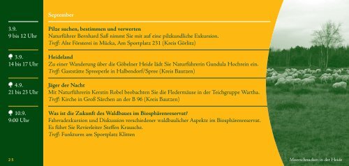 Veranstaltungskalender 2011 - BiosphÃ¤renreservat Oberlausitzer ...