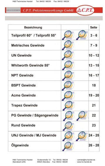 C.P.T. Präzisionswerkzeuge GmbH - H&S Technischer Handel