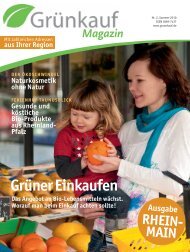 aus Ihrer Region RHEIN- MAIN Ausgabe - Grünkauf