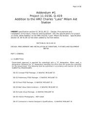 Addendum #1 Project 11-0156, Q-419 Addition to the HM2 Charles ...