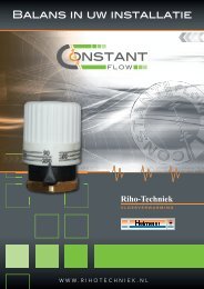 BAlANS iN uw iNSTAllATiE - Uniwarm