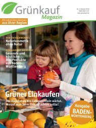 aus Ihrer Region BADEN- WÜRTTEMBERG Ausgabe - Grünkauf