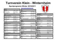 Turnverein Klein - Winternheim - TV Klein-Winternheim