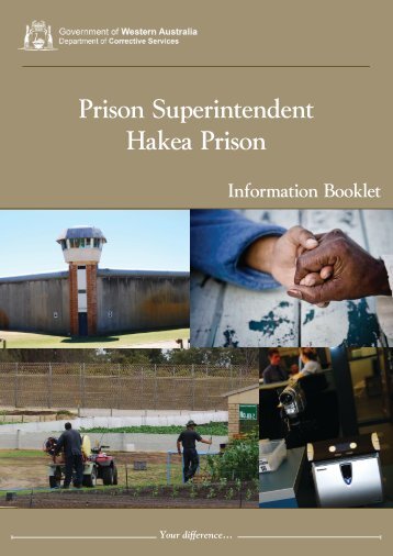 Prison Superintendent Hakea Prison - Department of Corrective ...