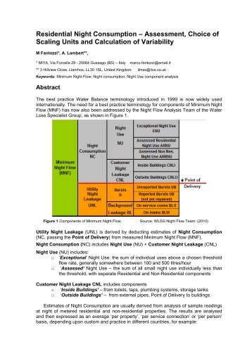 Residential Night Consumption â Assessment ... - Iwa-waterloss.org