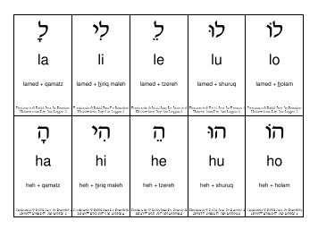 2 Read Lesson flashcards English.dwd - HebrewDoc