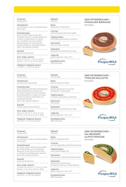 Milch, Milchprodukte & käse aus Österreich