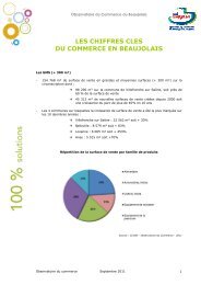 les chiffres cles du commerce en beaujolais - Chambre de ...