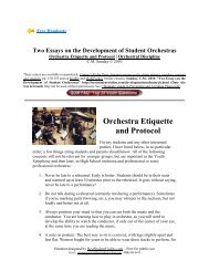 Orchestra Etiquette and Protocol - Best Student Violins