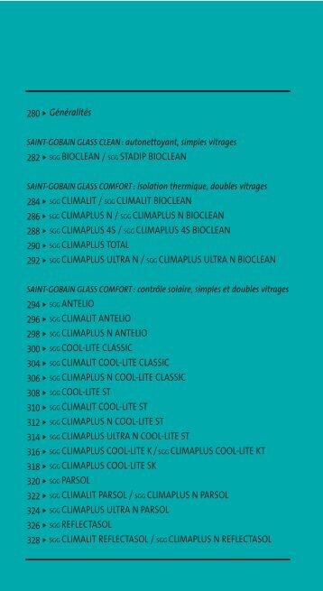Performances des vitrages - Saint-Gobain Glass