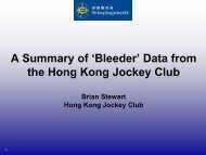 'Bleeder' Data from the Hong Kong Jockey Club â Brian Stewart ...