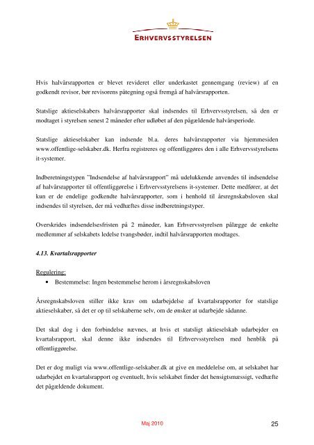 Vejledning om statslige aktieselskaber (pdf) - Erhvervsstyrelsen