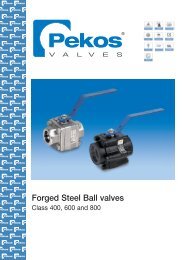 Forged Steel Ball valves - Pekos FabricaciÃ³n S.A.