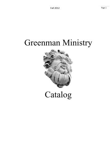 Order Form - Greenman Ministry