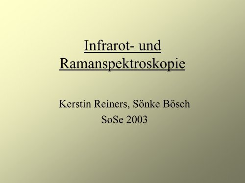 Raman-Spektroskopie