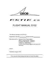 Grob Astir CS 102 Manual - Pittsburgh Soaring Club