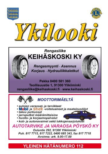 Ykilooki - PudasjÃ¤rvi-lehti ja VKK-Media Oy